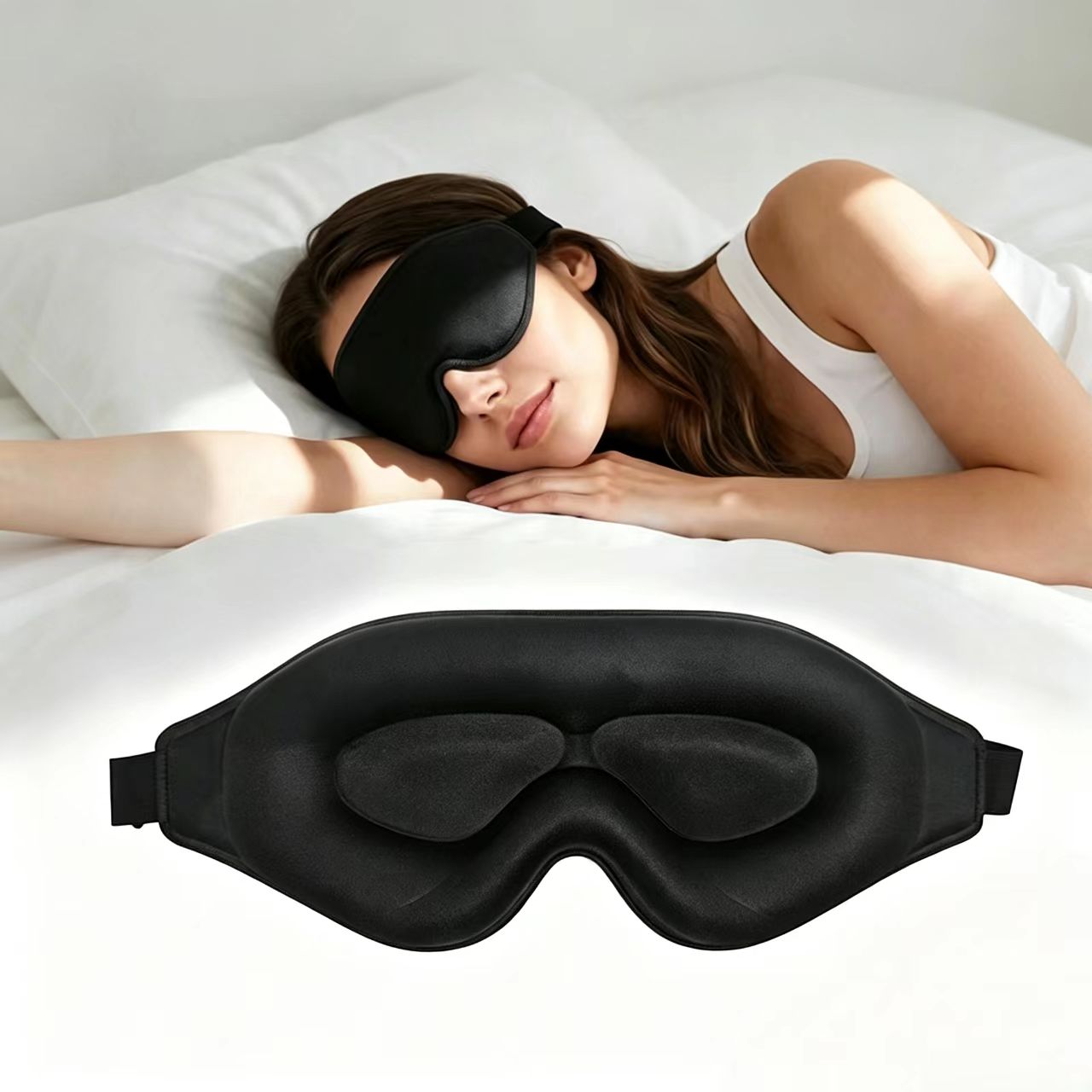 Eye Mask Sleep Travel - 3D Eye Mask, Comfortable & Breathable