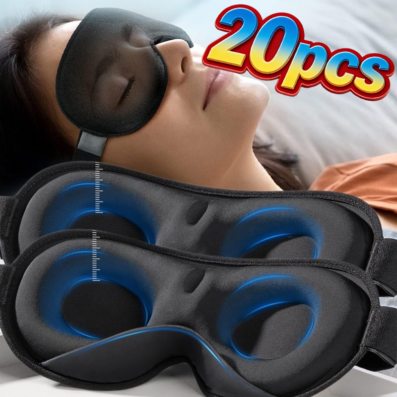 Eye Mask Sleep Travel - 3D Eye Mask Comfortable Breathable Sleep
