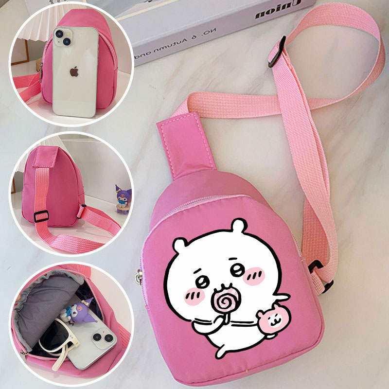 Travel Accessories Pink - Crossbody Bag for Chiikawa‘s Cartoon Travel