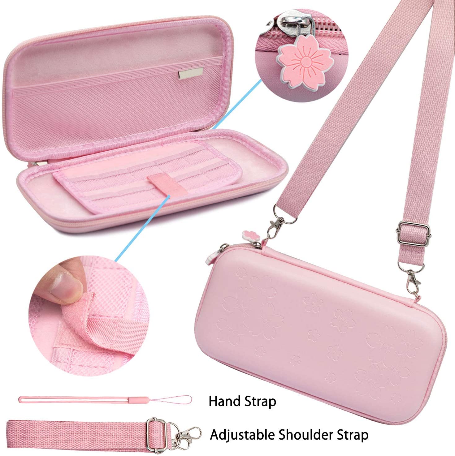 For Nintend Switch Case Bundle - Travel Accessories Pink review and price