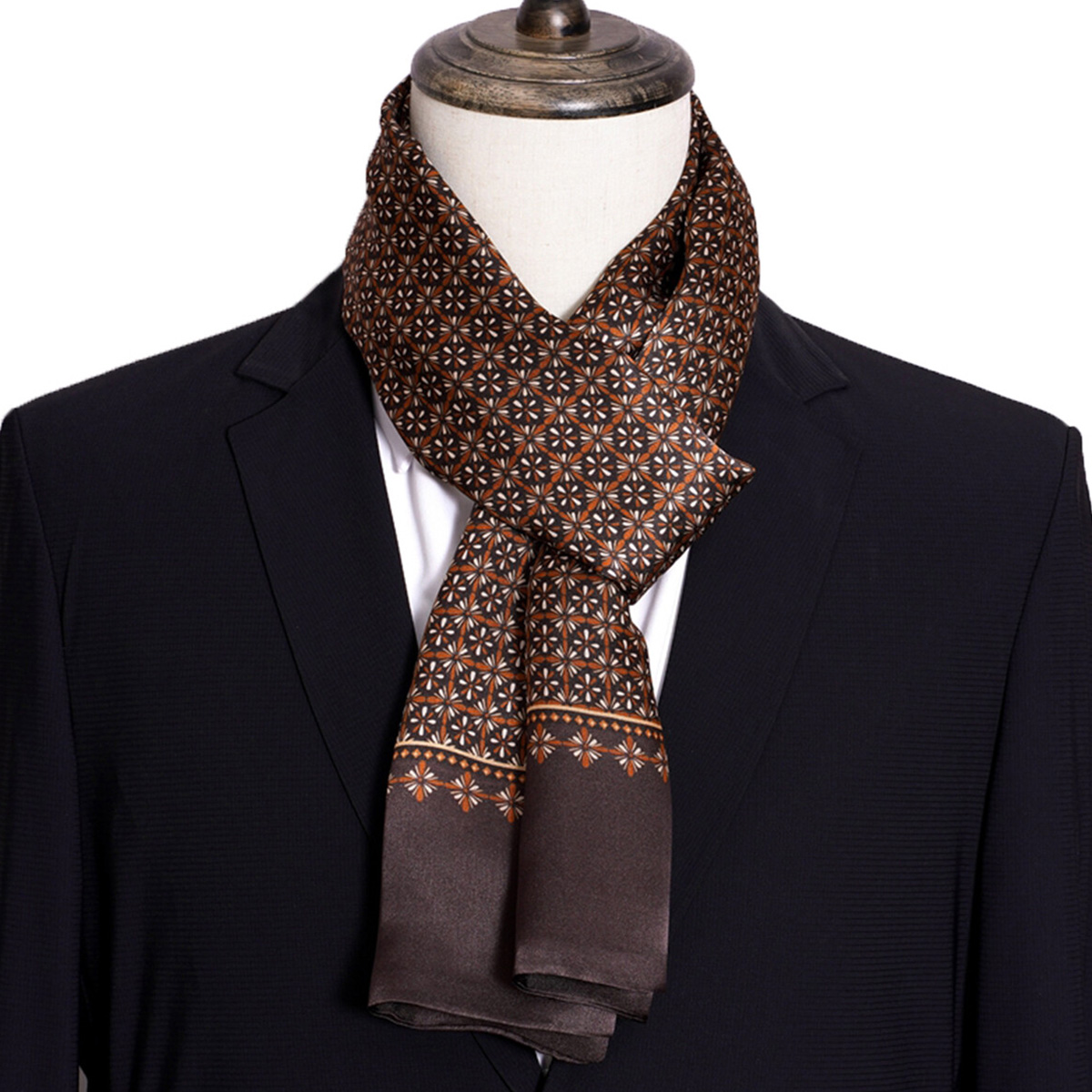 New Men's Stripe Silk Scarf Ho - Travel Accessories New review and price