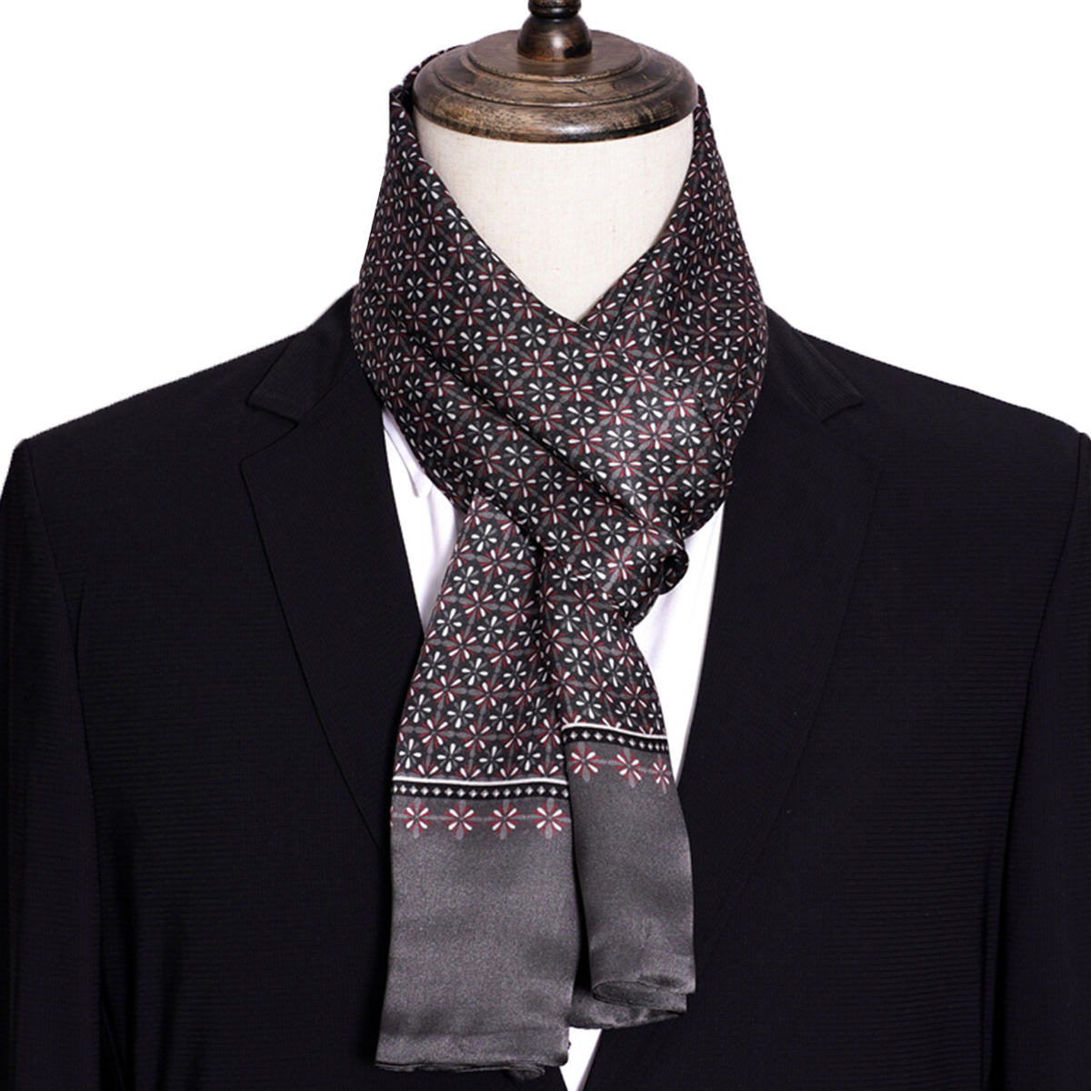 New Men's Stripe Silk Scarf Ho - Travel Accessories New review and price