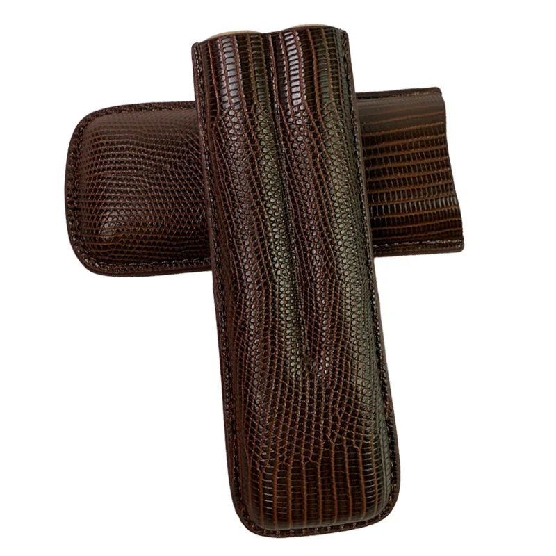 Man-made Leather Cigar Case 2  - Travel Accessories Youtube review and price