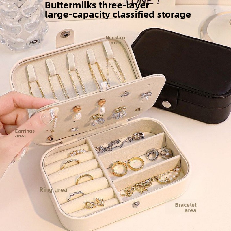 Anti Oxidation Portable Travel - Accessories Travel Jewelry Box review and price
