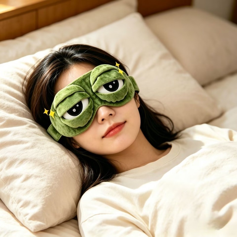 Funny 3D Frog Sleep Eye Mask S - Eye Mask Sleep Travel review and price