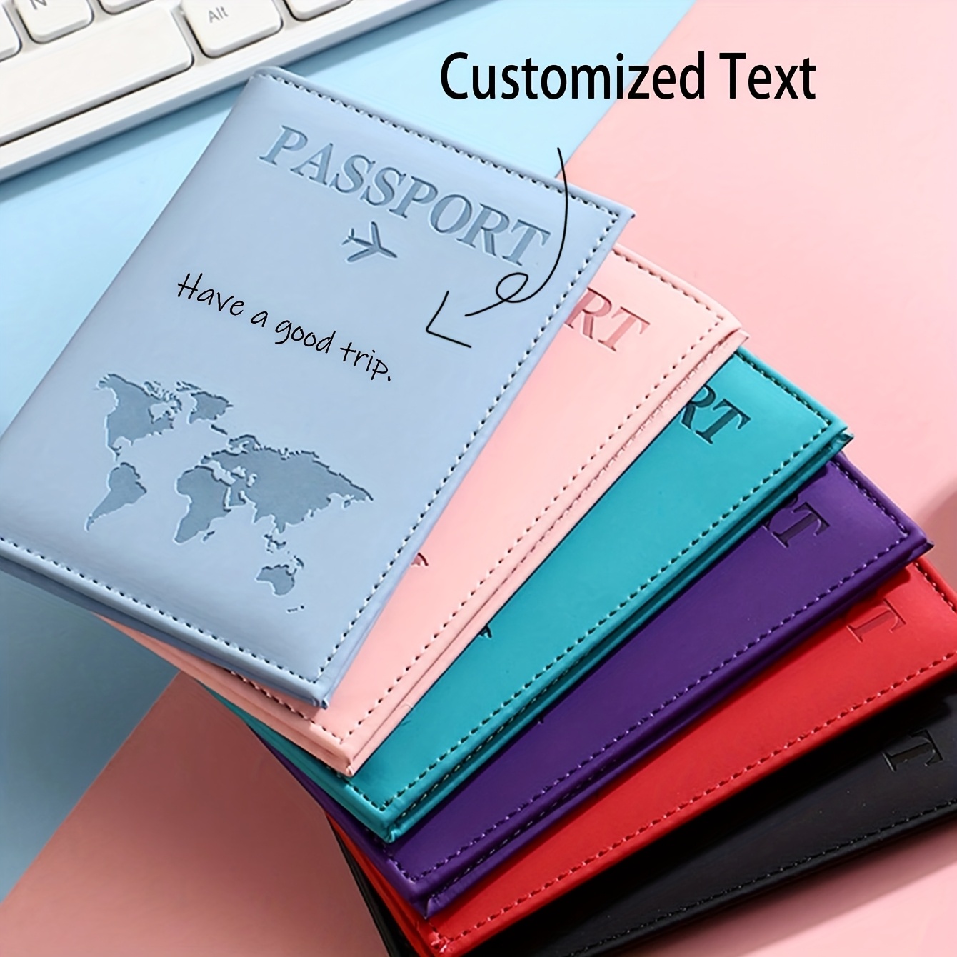 1pc Personalized Passport Hold - Travel Accessories Pink review and price