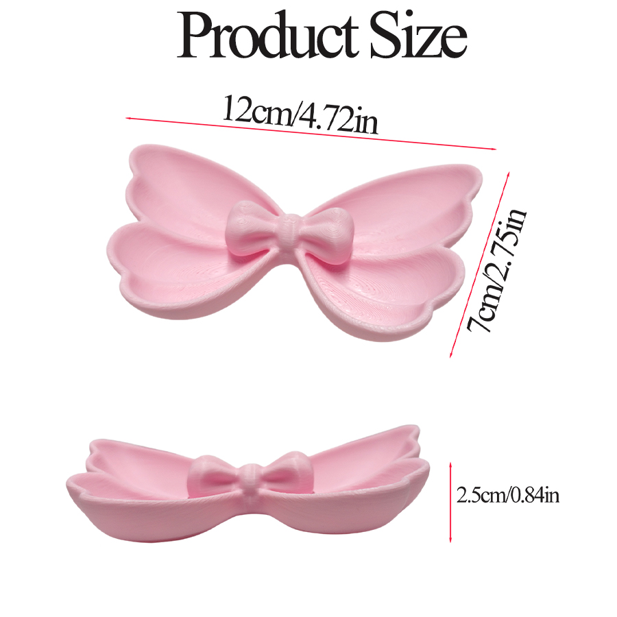 2Pcs Mini Bow-Shaped Jewelry S - Travel Accessories Pink review and price
