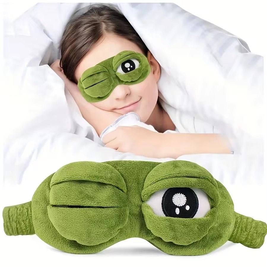 3D Frog Sleep Mask Natural Sle - Eye Mask Sleep Travel review and price