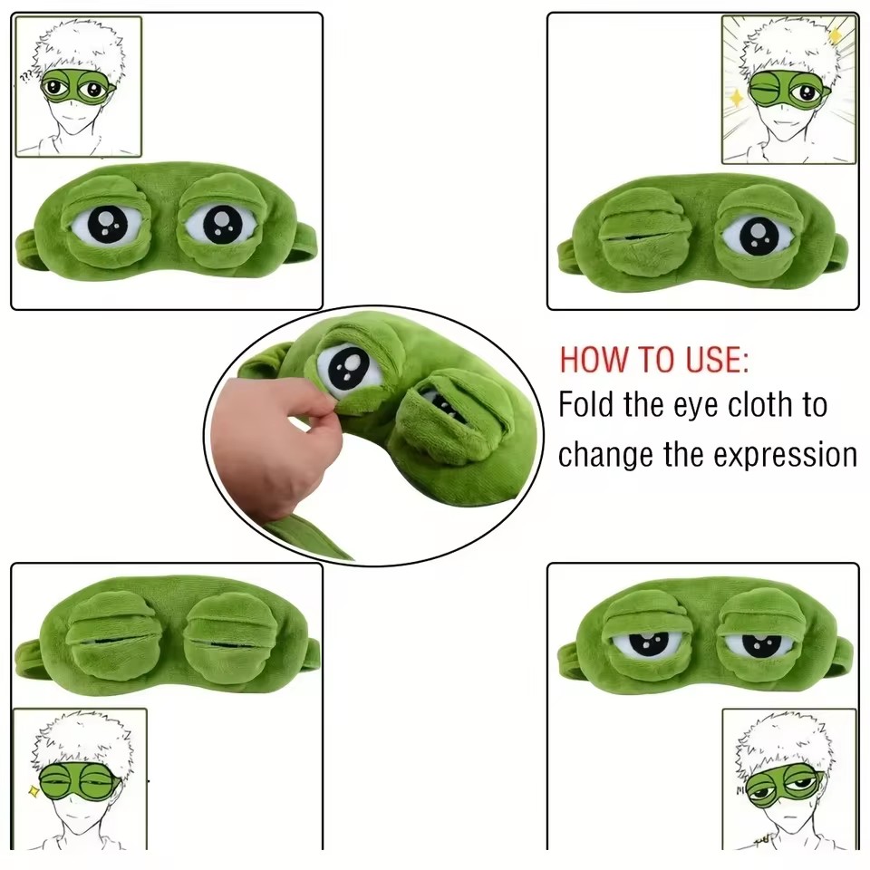 3D Frog Sleep Mask Natural Sle - Eye Mask Sleep Travel review and price