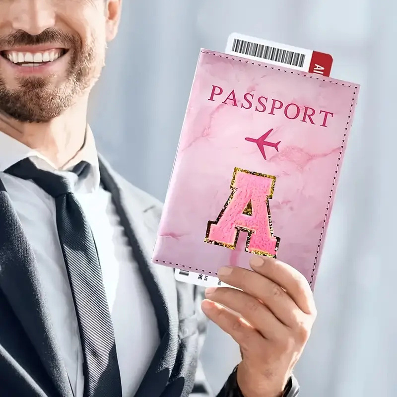 Pink PU Leather Passport Holde - Travel Accessories Pink review and price