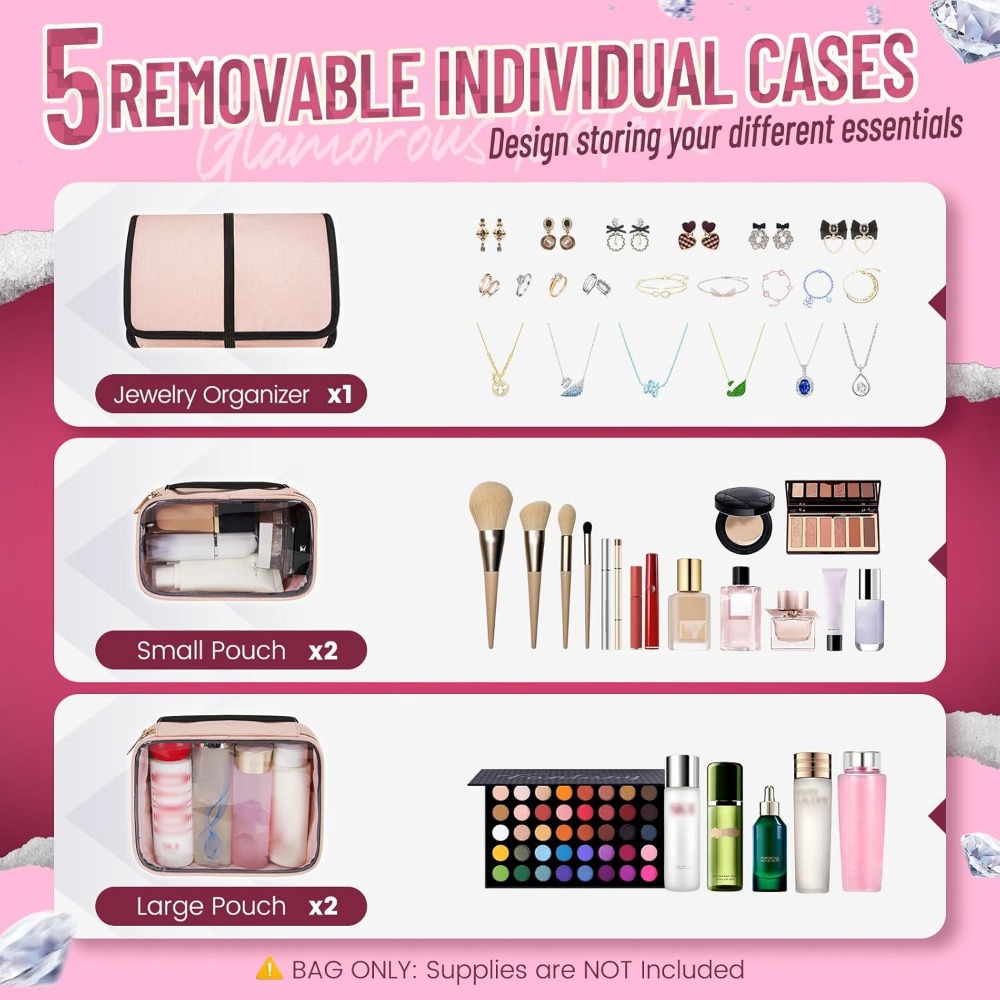 Large Travel Cosmetic Organize - Accessories Travel Jewelry Box review and price