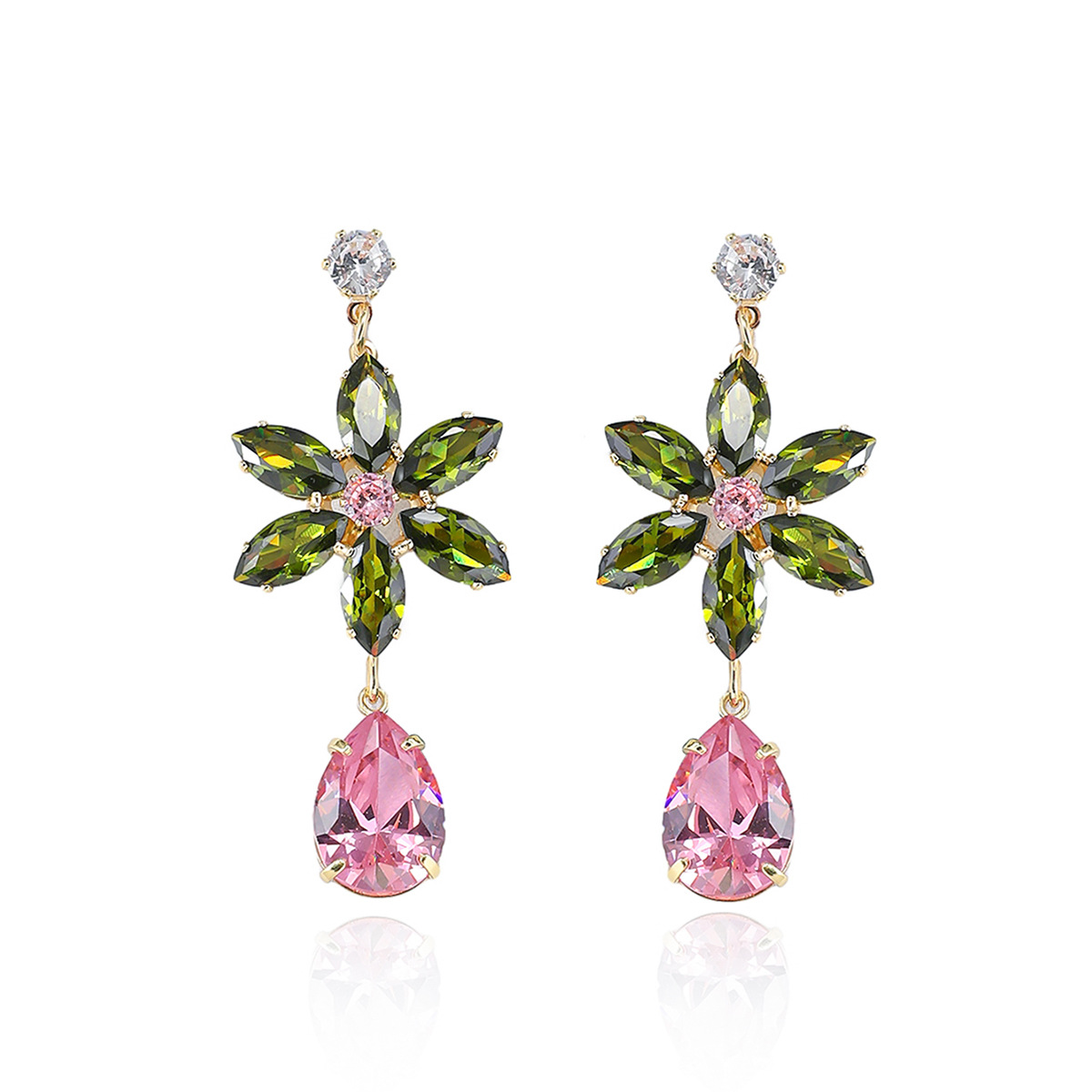 Luxury Colorful Zircon Flower  - Accessories Travel Jewelry Box review and price