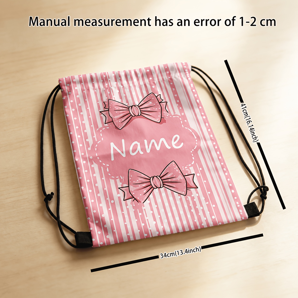 Personalized Pink Bow Striped  - Travel Accessories Pink review and price